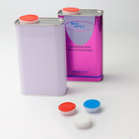 Bidon carré personnalisé de 1L en fer blanc avec matériaux recyclés, impression de logo sur mesure, emballage en tôle pour produits chimiques et peintures