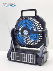 ELETREE-Ventilador BT multifunción recargable con energía solar <span class=keywords><strong>FmRadio</strong></span>, dispositivo de radio - Product Image 5