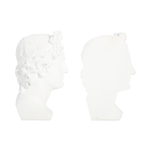 Fermalibri a Forma di Busto di Dea Verde in Resina, Decorazione per Casa, Ufficio, Scrivania e Scaffali - Product Image 3