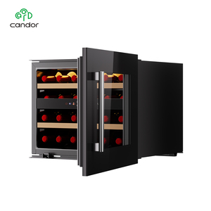 Fábrica de Enfriadores de <span class=keywords><strong>Vino</strong></span>, Venta al por Mayor, Compresor Eléctrico para 24 Botellas, Refrigerador de <span class=keywords><strong>Vino</strong></span> Tinto con Exhibición de Madera Integrada, <span class=keywords><strong>Horizontal</strong></span>, para Hogar y Hotel - Product Image 4