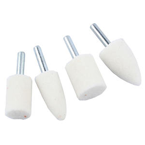 Tête de meule cylindrique en corindon blanc, abrasif moyen de 1/4 po pour la réparation et le polissage des pneus - Product Image 5