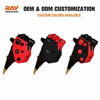 RAY RVR-40 Hydro Vibro Ripper, déchiqueteur de roche pour excavatrices de 25 à 29 tonnes et construction de chaussées