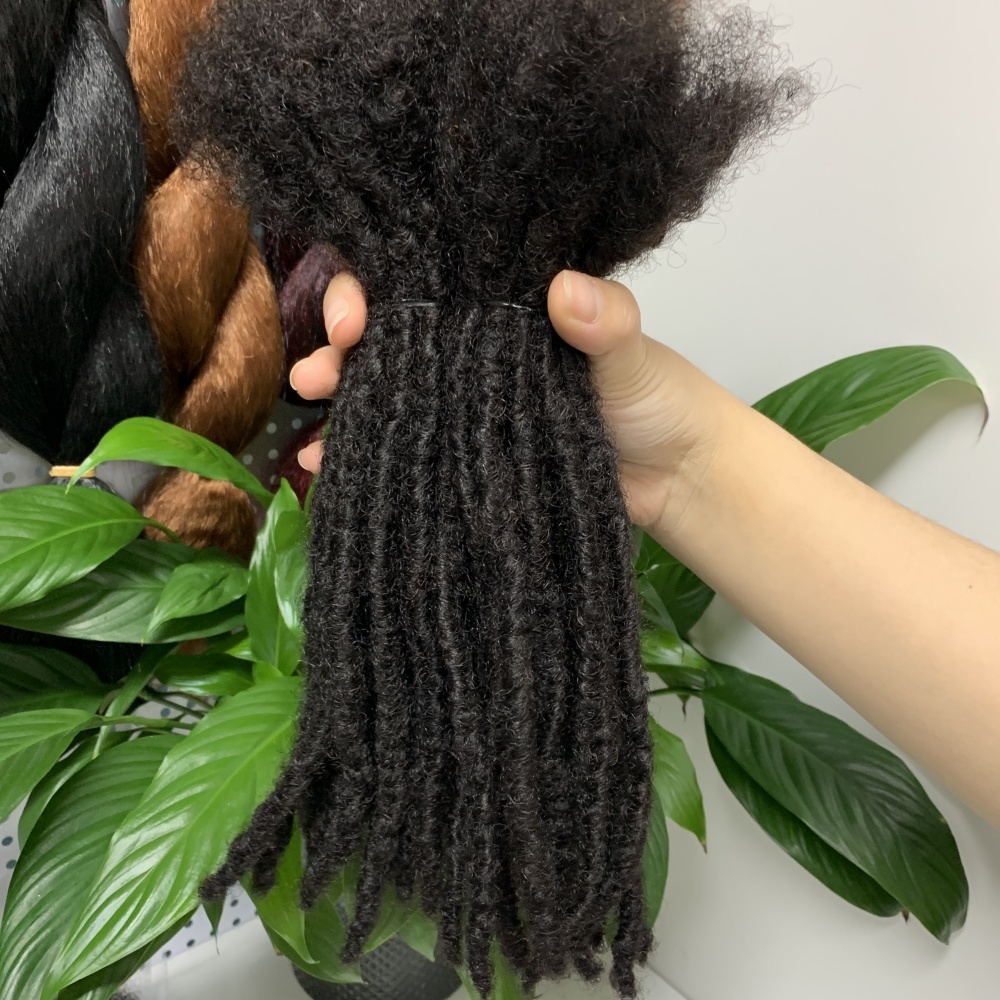 KAMA Micro Locs Extensions Full Handmade Crochet Human Interlocks Extensions Sister Loc Extension Human Hair for Black Women Detail Section 6