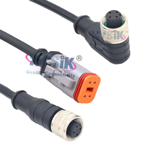 M12 macho para Deutsch Female Connector IP67 4 5 8 Posição CAN Bus Cabo de Extensão para Transporte - Product Image 1
