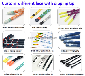 Bungee dentelle 100% Polyester tressé enduit trempage pointe nouage cordon extrémités <span class=keywords><strong>corde</strong></span> élastique pour sweats à capuche sacs maison Textile tissé - Product Image 6