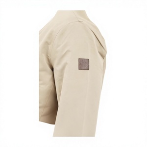 Blouson Bomber Marron pour Homme – Hiver, Coupe-Vent, Imperméable, Style Urbain, Fermeture Éclair, Toile, Mélange Polyester/Nylon, Couleur Unie sur le Devant - Product Image 6