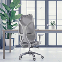 Chaise de bureau pivotante à dossier haut ergonomique en maille de luxe moderne commerciale Support lombaire réglable Ascenseur à gaz certifié