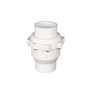 Vanne de retenue à bille unidirectionnelle en PVC standard DIN pour le traitement de l'eau, vanne <span class=keywords><strong>anti</strong></span>-<span class=keywords><strong>retour</strong></span> en plastique PVC à union simple - Product Image 1