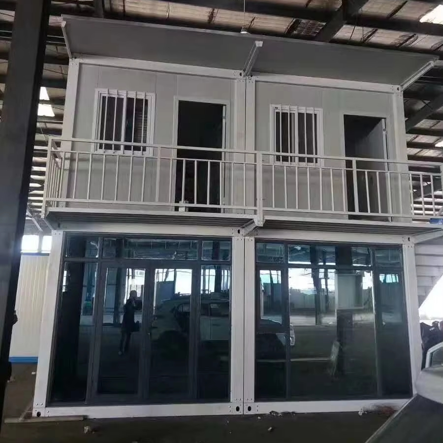 DYCE2 High Quality Modern Glass Wall Rain Proof Shed Flat Pack Mobile Modular Workshop Building Steel Structure
