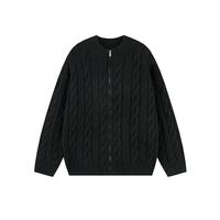 Maßgeschneiderter Herren-Strickcardigan im Antik-Stil mit Geldmuster aus Wolle/Viskose – OEM-Hersteller für Eigenmarken, Herbstkollektion