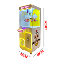 Mini machine à pince à prix amusante à pièces Machine de serrage de poupée cadeau commerciale Machine de jeu d'arcade à pince d'usine pour les enfants