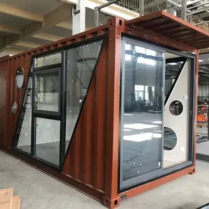 Low cost shipping container office temporary house mobile studio room prefab clothing store