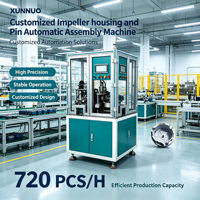 Machine d'assemblage de compteurs d'eau industriels XUNNUO avec moteur servo, système PLC, inspection automatique des défauts et garantie d'un an