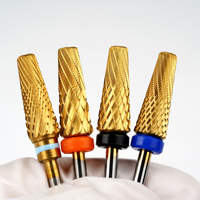 6mm 5 en 1 Pro combiné coupe foret à ongles multifonction carbure manucure fraise perceuse électrique acrylique Gel vernis Bits