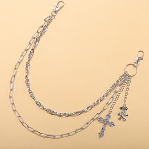 จี้รูปดาวโซ่คาดเอว โลหะผสมสังกะสี สไตล์ฮิปฮอป สำหรับทุกเพศ สวมใส่ได้ทุกวัน - Product Image 6