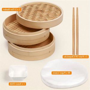 Vaporeras De <span class=keywords><strong>Bambu</strong></span> 4,5 Pulgadas <span class=keywords><strong>Vaporera</strong></span> Para Asiáticos Proveedores Vapor Tamano ni Empanadillas Al Vapores Cocina China - Product Image 5