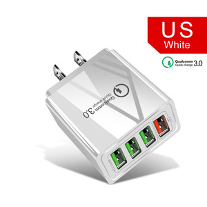 เครื่องชาร์จโทรศัพท์มือถือ 4USB แบบชาร์จเร็ว คุณสมบัติ 3.1A 48W QC3.0+2A หัวชาร์จแบบหลายพอร์ต - Product Image 4