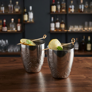 Verres à double paroi en acier inoxydable, design classique, pour adultes, parfaits pour les fêtes - Product Image 3
