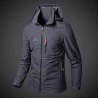 Veste à capuche pour homme, séchage rapide, légère, respirante, décontractée, avec fermeture éclair, motif lettres, pour l'été et les activités de plein air, confortable
