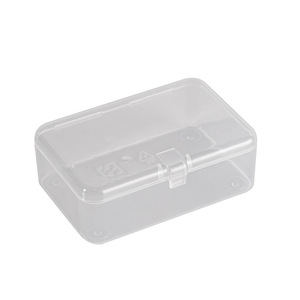Rectangular Transparent Plastic <b>Box</b> Pp Material Flip Top <b>Lid</b> Jewelry Watch Storage Container - Product Image 4