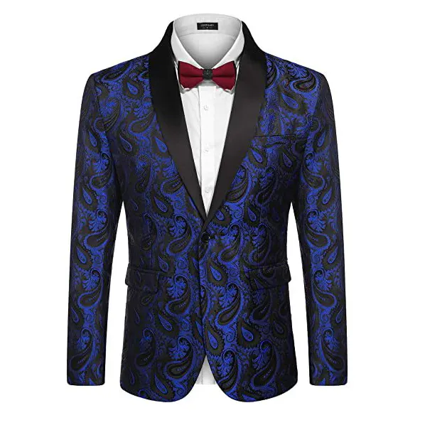 Spot wholesale slim solid color simple party reception blazer jacket for men