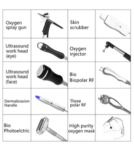 Équipement professionnel de beauté pour esthéticiennes, multifonctionnel, 10 poignées, jet d'eau et d'oxygène, écran tactile, acier inoxydable - Product Image 6