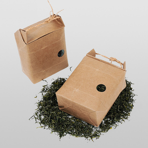 Sac en papier kraft à fond plat, imprimé sur mesure, de qualité alimentaire, pour l'emballage du riz, de <span class=keywords><strong>la</strong></span> farine, des céréales et des légumineuses – Vente en gros usine, OEM, ODM - Product Image 4