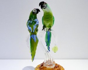 Nuevo Florero de Cristal de Murano Soplado a Mano, Estilo Art Deco, con Diseño de Pavo Real, para Decoración del Hogar en Diwali y Bodas - Product Image 6