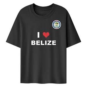 Lightweight and Breathable Belize Fan T-shirt for Summer Outdoor Gatherings and Matches Promotion - Product Image 1