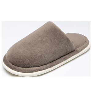 شبشب دافئ داخلي للخريف والشتاء لغرفة النوم مانع للإنزلاق ناعم بطانة صوف مرجاني قطن سميك للأزواج أحذية مشي للياقة البدنية - Product Image 6