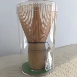 Batedor de bambu tradicional matcha com 100 prontos, cesto de bambu feito sob encomenda japonês para chá verde matcha b