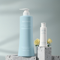 Bouteille en plastique de luxe personnalisée de 80 ml / 670 ml pour shampoing, gel douche, après-shampoing, avec pompe à lotion pour soins de la peau, lotion corporelle, cosmétiques