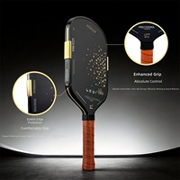 Raquette de pickleball en fibre de carbone T700, noyau en mousse EPP de 16 mm, pour l'entraînement en club, à l'école et pour les débutants