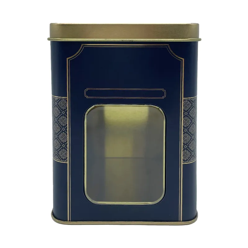 Benutzer definierte Metall quadratische Taschen Zinn Box Verpackung Top Qualität Tee Quadrat Metall Verpackung Quadrat Metall Geschenk Lebensmittel qualität Zinn