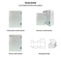 Boîtier de distribution métallique robuste en acier, étanche IP66, pour panneau de commande électrique