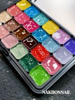 NAKHONNAIL – Kit de gel à ongles multicolore 24 couleurs, nouvelle collection 2026, gel UV longue durée de haute qualité, non toxique, pour salon de manucure, vente en gros