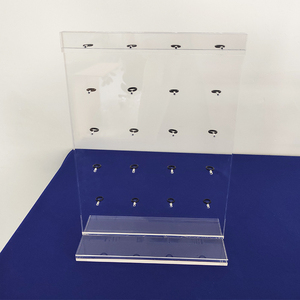 20 anillos de escritorio, soporte de exhibición de etiquetas de identificación de mascotas de acrílico transparente, estante de exhibición de etiquetas de perro acrílico para tienda de mascotas - Product Image 3