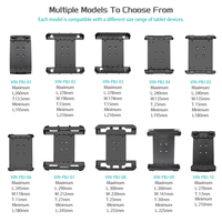 VINmounts Support de tablette pour tubes carrés ou ronds de diamètre 1.19 "-2", 360 degrés pour iPad/Samsung 7-14 pouces Apparei