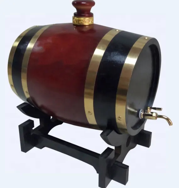 小さな木製ワイン樽クーラーボックスアイスクーラーバケツ