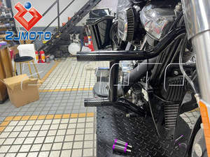 Protection de moteur haute 2 étapes DesignCrash Bar pour Harley Touring Road King Street Glide Electra Glide <span class=keywords><strong>CVO</strong></span> Freewheeler <span class=keywords><strong>2009</strong></span>-2024 - Product Image 6