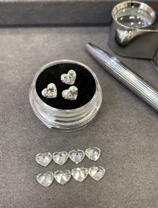 ハート型ラボ製ダイヤモンド全サイズDEF VS + CVDルースハートカットダイヤモンド1ct-5ctハート手作りダイヤモンド - Product Image 3