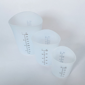 Taza medidora Flexible de silicona, tazas de fusión para resina, <span class=keywords><strong>mantequilla</strong></span>, Chocolate, exprimidor y vertido, taza medidora de silicona con marcado - Product Image 5