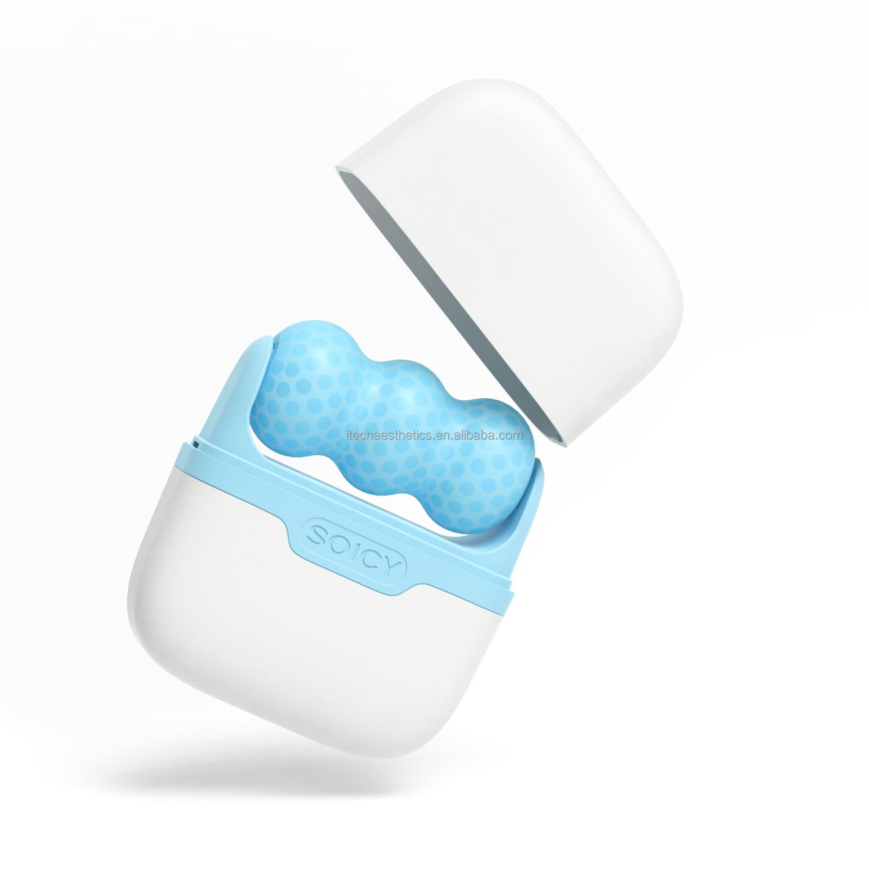 Soicy S30 с двойным ледяным роликом для отечности головы массажер V-образный массажный ролик для ухода за кожей лица инструмент для морщин