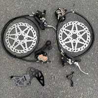 Kit de conversion de frein moto Surron Ultra Bee vers Light Bee X, disque de 240 mm, double étrier, système de freinage au pied et à la main
