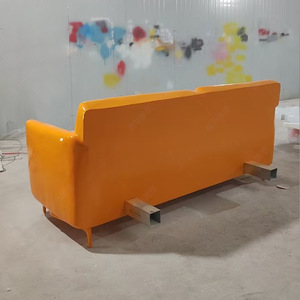 Sofá de Fibra de Vidrio Modelo Rectángulo, Escultura Abstracta Geométrica para Decoración del Hogar, Montaje en Suelo - Product Image 2