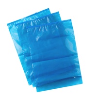 Sac d'emballage pour vêtements et chaussettes en plastique PE bleu semi-transparent épais et personnalisé
