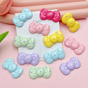 Gotas de color caramelo de <span class=keywords><strong>dopamina</strong></span>, accesorios de lazo redondo pequeño, decoración de lazo de punto ondulado, funda de teléfono basura Diy, auriculares para ordenador portátil, <span class=keywords><strong>libro</strong></span> de chatarra - Product Image 1