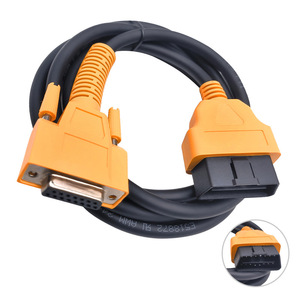 Cable adaptador de 15 pines DB hembra a 16 pines OBD macho, conector de diagnóstico automotriz naranja - Product Image 3