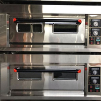 Four à gaz triple niveau en promotion, 6 plateaux, 3 fenêtres de visualisation haute température, homologué CE, commercial pour restaurants et boulangeries (vente en gros)
