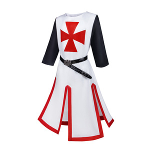 Costume de Chevalier Templier Yi Xiaoyi pour Homme Adulte – Ensemble Cape à Capuche Croix Rouge Blanche – Tenue Médiévale d'Halloween – Source Transfrontalière - Product Image 5